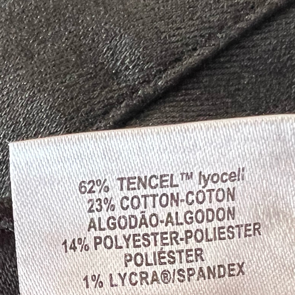 DL1961 Chrissy Ankle pants Jeans Ultra High Rise skinny graphite black 27 - Picture 9 of 11